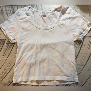 90 Degree Classic White Ribbed Shirt